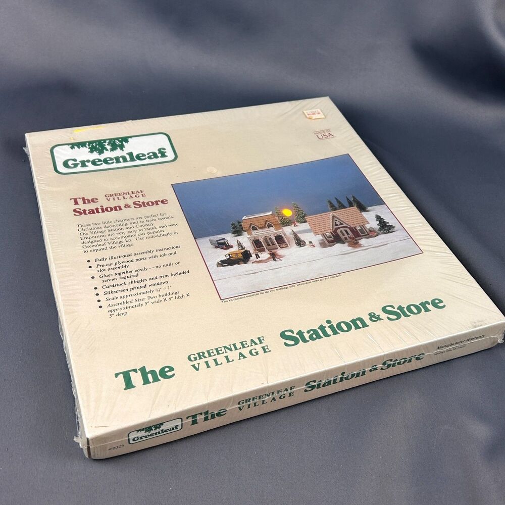 Greenleaf Village Station & Store #8025 Vintage 1987 Christmas Train Layouts - Picture 6 of 12
